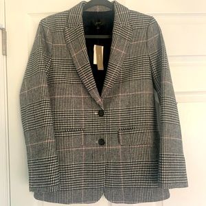 J.Crew plaid Boyfriend blazer size 2, NWT